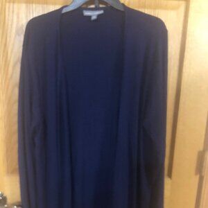 Jessica London Navy sweater/cover up/cardigan Long sleeves size 18/20